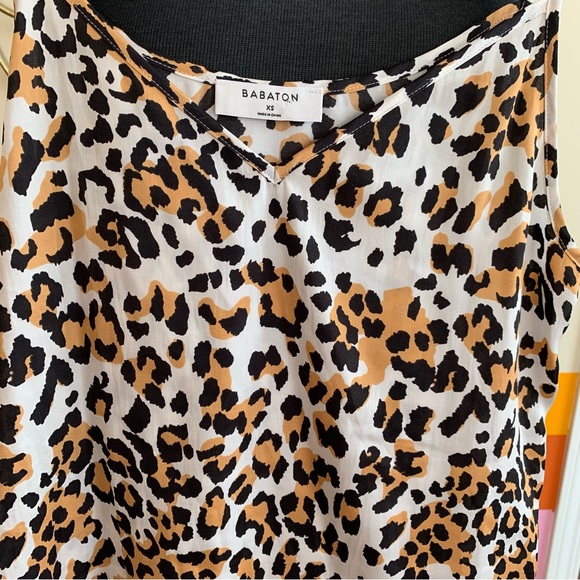 Babaton EVERLY silk leopard print camisole. - Picture 4 of 4